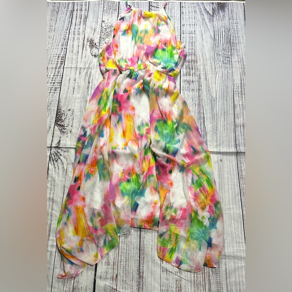 London Times abstract floral maxi dress - Picture 2 of 3